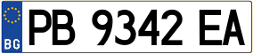 Trailer License Plate